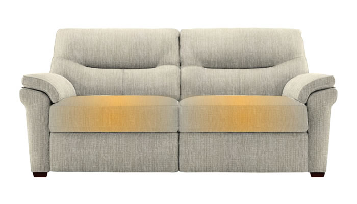 G Plan Seattle Heated 3 Seater Sofa Coppice Dove